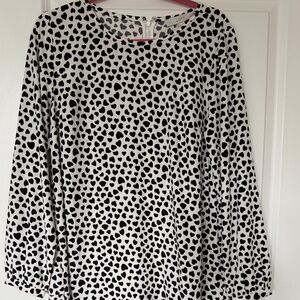 Loft Heart Pattern Dress